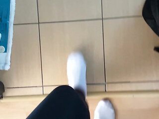 Walking in White Socks