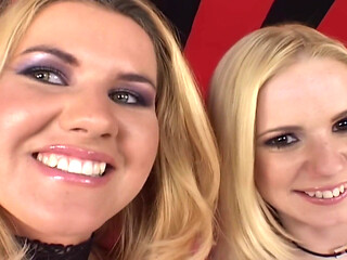 Two Insatiable Blondes Share His Thick Cock