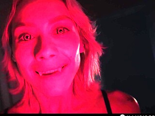 Lesbian vampire seductress takes hobogirl to the streets for foot worship