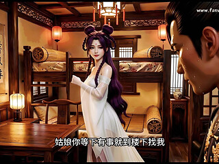 The purple-haired girl with two ponytails, with extremely smooth animation. Episode 1 AI-generated
