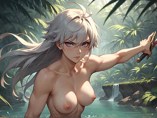 Jungle Tea Retreat: Solo Woman's Waterfall Soak