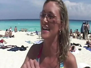 Hot College Babes Give Blowjobs on Beach - Spring Break Party with Flower Tucci & Calli Cox