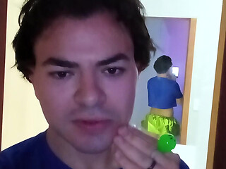 brazilian gay soccer fan having his naughty cheerleader night