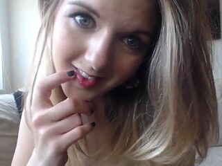College girl Cate Harrington teases on webcam