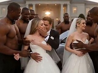 Hot wives gangbang at BBC mansion: Creampied and stretched European girls