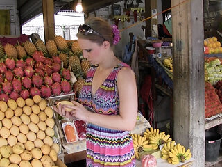 Big Mango Masturbation in Thailand!
