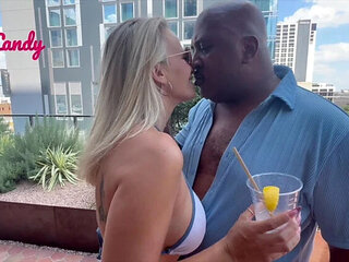 Hotwife Sadie Rose Cheats on Vacation with BBC - Blowjob Creampie MILF Fuck