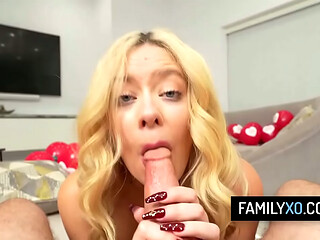 Stepdaughter fucks with stepdad to forget her ex - River Lynn