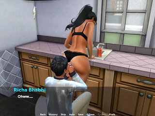 Cheating Indian Richa Bhabhi Having Sex With 18 Plus Boy