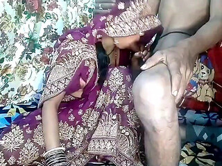 Newly wedded beautiful Bhabhi becomes bride by wearing a new saree I convinced Bhabhi to fuck me hard in Hindi Claire Vays