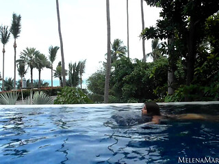 Melena Maria Rya Naked in Pool