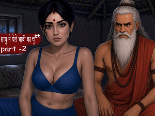Tharki Sadhu Visits Desi Bhabhi Alone in Home - New Hot Web Series MILF