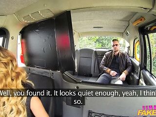 Female Fake Taxi - Naughty New Driver Teases a Stud in a Car Before Taking a Deep Doggystyle Session