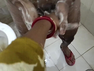 Session 28.sexy Bhabhi Surprises Devar Masturbating in Bathroom - Hot Desi Roleplay Sex"