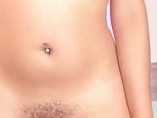 Petite Latina with Hairy Vagina Wants to Be Fucked Intensely