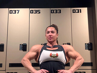 Inseparable bond of thick muscles and soft tits