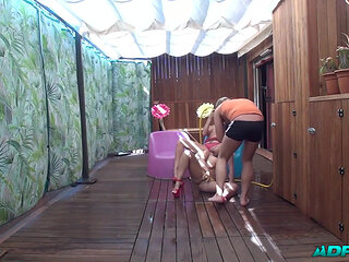 Anal Threesome with Two Mature of Perfect Ass Infato