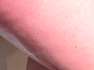 My Chubby Wife with Big Natural Tits Takes a Shower and Shaves Her Legs, Armpits and Pussy