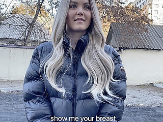 Gorgeous Blonde cheats on BF for tuition