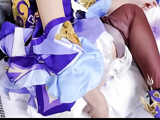 Cute anime girl gets tied up and used