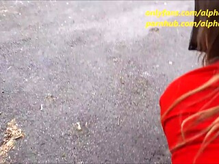 Quick Risky Doggystyle in the Car Park