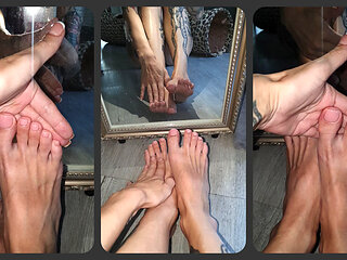 Tender Sweet Feet in the Mirror