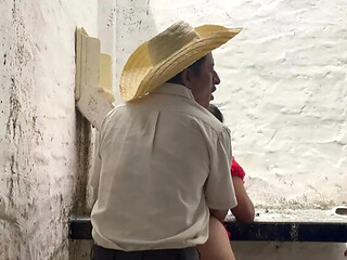 Stepfather fucks busty stepdaughter with big ass in abandoned house