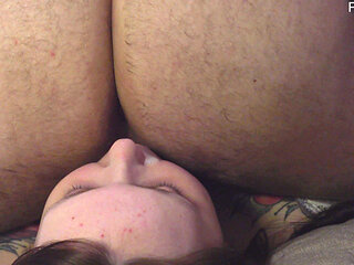 Her Boundaries Are Blurred - Rimming and Bukkake with Slobbery Blowjob