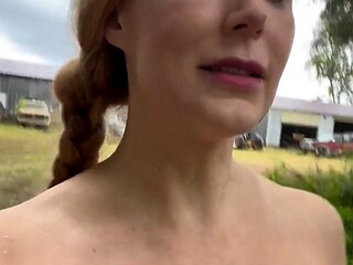 blond and her solo masturbation