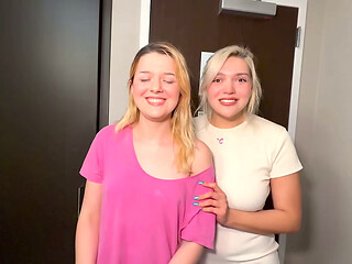Thick Latina Stepsis &amp_ Tiny College Teen Share Room with Stepbro - Dez Hansen x Adaline Star POV