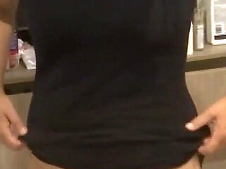 After Enjoying the Beach with My Stepson, We Go to the Hotel to Masturbate and He Cums on My Hairy P