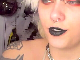 Lipstick Fetish JOI Handjob Jerk off Encouragement Taboo Black Lipstick Dirty Talk Glitterqueen1999