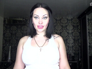 Strong shoulders muscles worship! Sport motivation for pathetic loser like you !