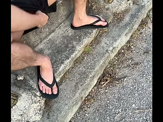Amateur Straight Boy Lost a Bet: He Has to Expose His Cock in The Street and Either Piss or Cum