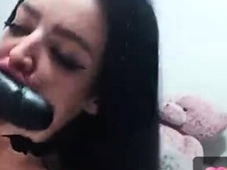 Big boobs milf masturbates with her dildo