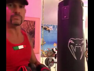 HEAVY BAG WORKOUT MAXXX LOADZ THE FITTEST PORN STAR ON THE PLANET GYMTANSEX GTS