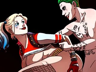 Joker and Harley Quinn hentai parody