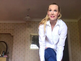 Mature blonde enjoys some hardcore masturbation action