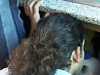 Real Italian Brunette Housewife Rides Giant Hard Cock in Kitchen