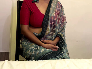 Indian village Sexy maid sex in desi saree with wild orgasm hindi audio