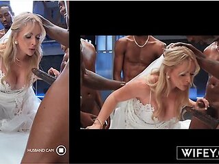 Bride Gets Stretched Out In 5-bbc Gangbang While Hubby Watches With Hollywood Cash, Jonathan Jordan And Richard Mann