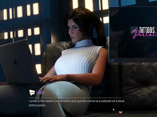 Croft Adventures Hentai Game Parody Ep.8 Librarian Caught Doing BDSM Slave Online!