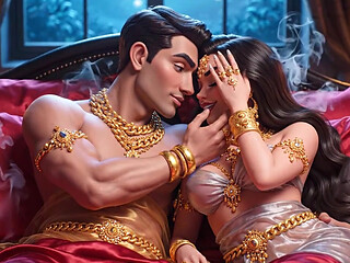 Steamy Cartoon Romance - Prince & Seductive Princess Intimate Compilation