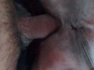 Cock in the maid's ass and pussy