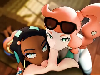 Pokemon - Nessa &amp_ Sonia Hentai