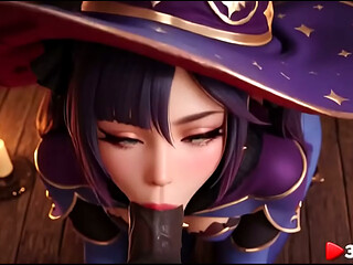 This babe in a Halloween costume really loves feeling a big black cock in her ass.[AI]