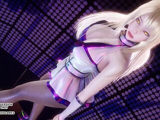 [MMD] Rainbow - A Ahri Sexy Kpop Dance League of Legends Uncensored Hentai 4K 60FPS