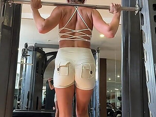 Big Juicy Ass Workout in Tight Shorts