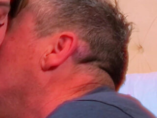 Big Boob Blonde MILF Marilyn Midas Kissing with Lots of Tongue