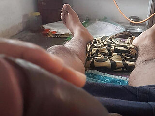 I am playing With My Big Black Cock, and I love to do it.